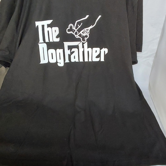 TH3 DOG FATHER BLK & WHITE MEN'S  T SHIRT  SIZE XL - Picture 2 of 4